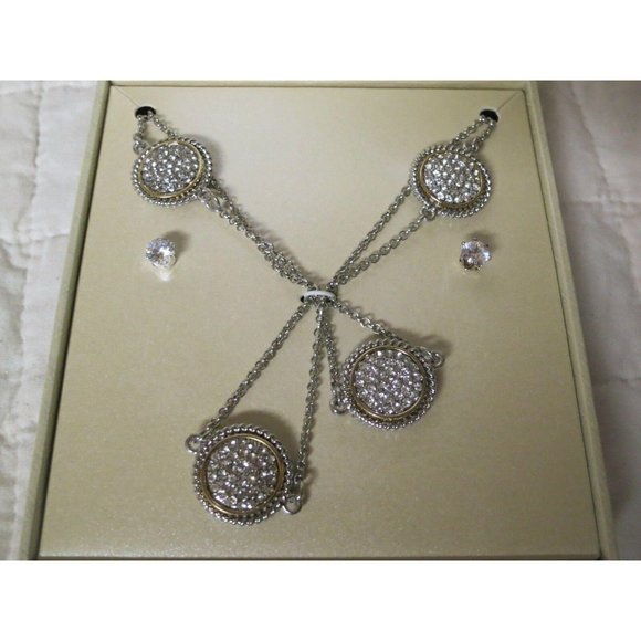 Kim Rogers Pierced Earring and Necklace Set New in Box Jewelry - Picture 3 of 7